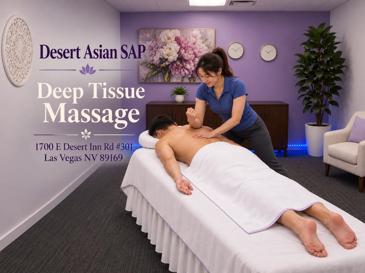Deep Tissue Massage in Las Vegas, NV at Desert Asian Spa
