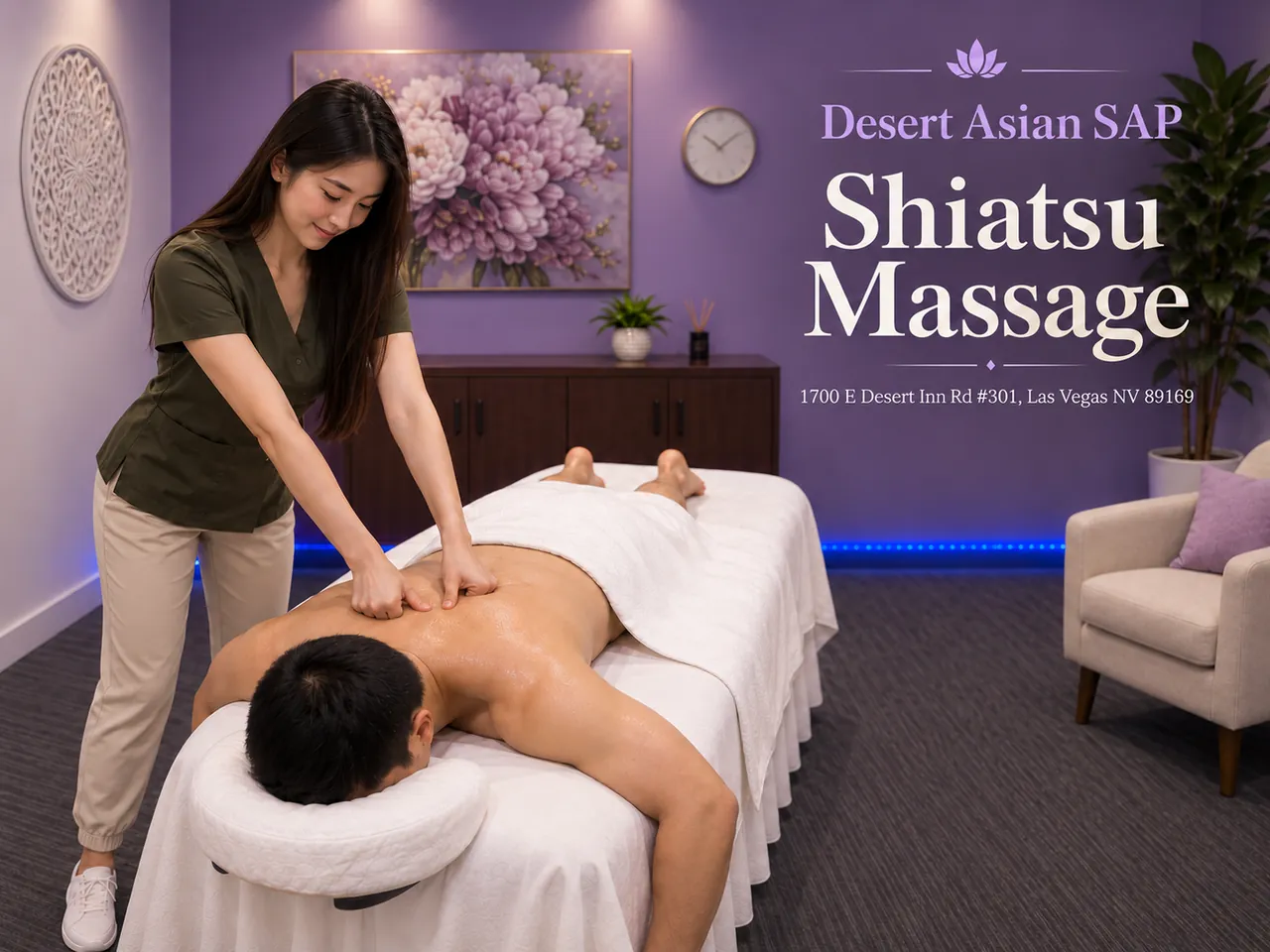 Shiatsu Massage in Las Vegas, NV at Desert Asian Spa