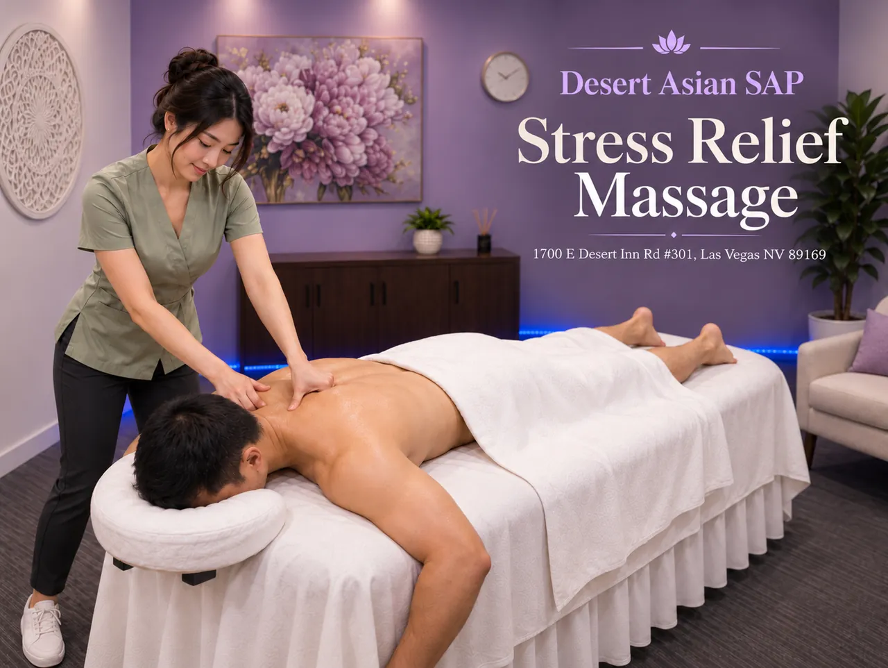 Stress Relief Massage in Las Vegas, NV at Desert Asian Spa