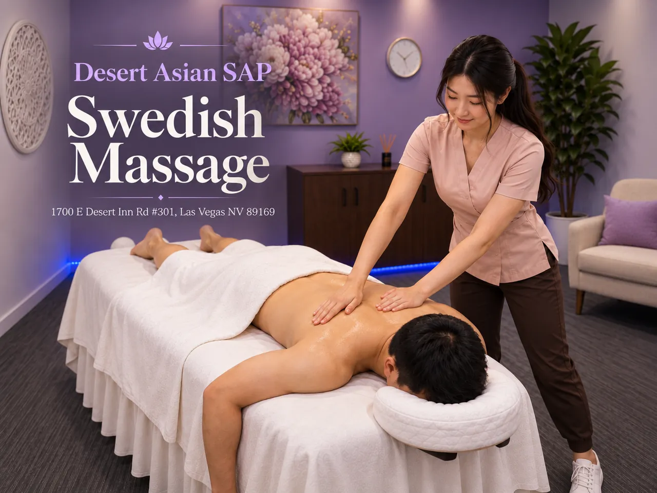 Swedish Massage in Las Vegas, NV at Desert Asian Spa
